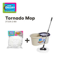 Home Gallery Tornado Mop Spin-Dry Bucket with 1 Microfiber Mop Head Set | Original Spinner Mop | Spin mop Floor Mop | Mop for floor ZT23A-1