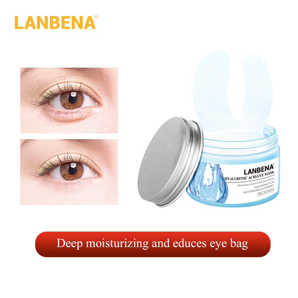 LANBENA Retinol Eye Mask 50PCS Reduces Dark Circles Remove Eye Bags