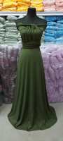 D12Trading (GREEN SHADES) Plain Infinity Dress  In All sizes Available For Bridesmaid And Other Occassions