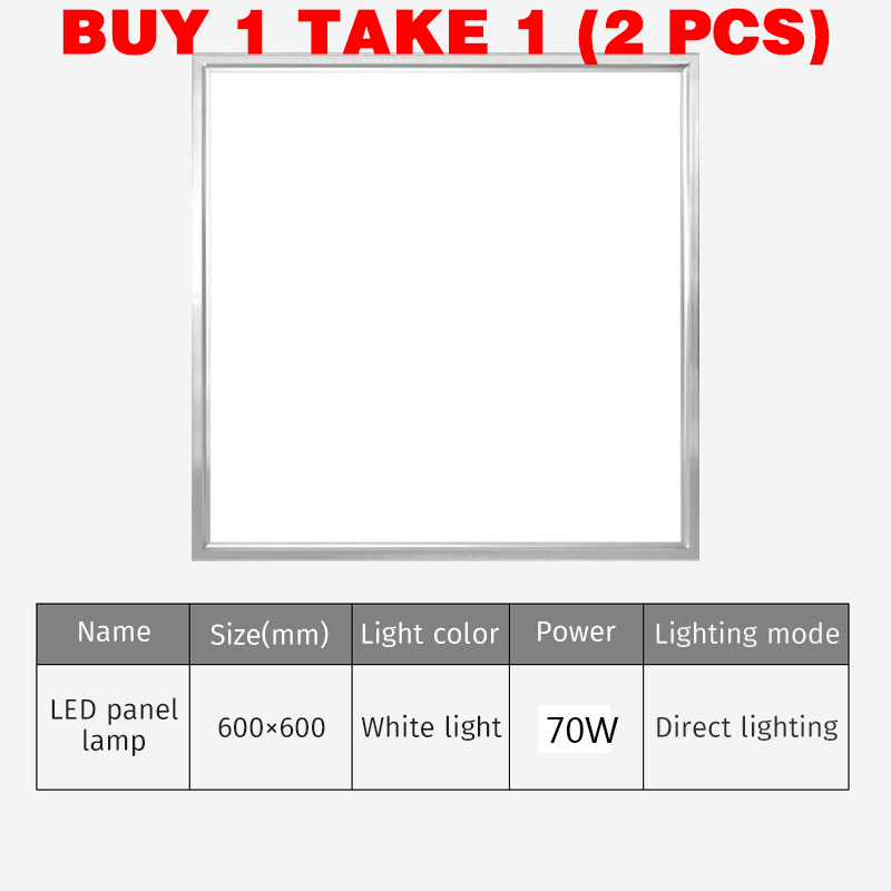 【BUY 1 TAKE 1 】TEP LED panel light embedded kitchen and bathroom ceiling panel light aluminum buckle modern ceiling light ultra-thin panel dimming embedded restaurant round panel light 25W/50W/70W