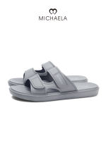 MICHAELA Sleek Velcro Sandals for Men Breathable Comfy Flat Slippers for Daily Strolls SH7521002 XP