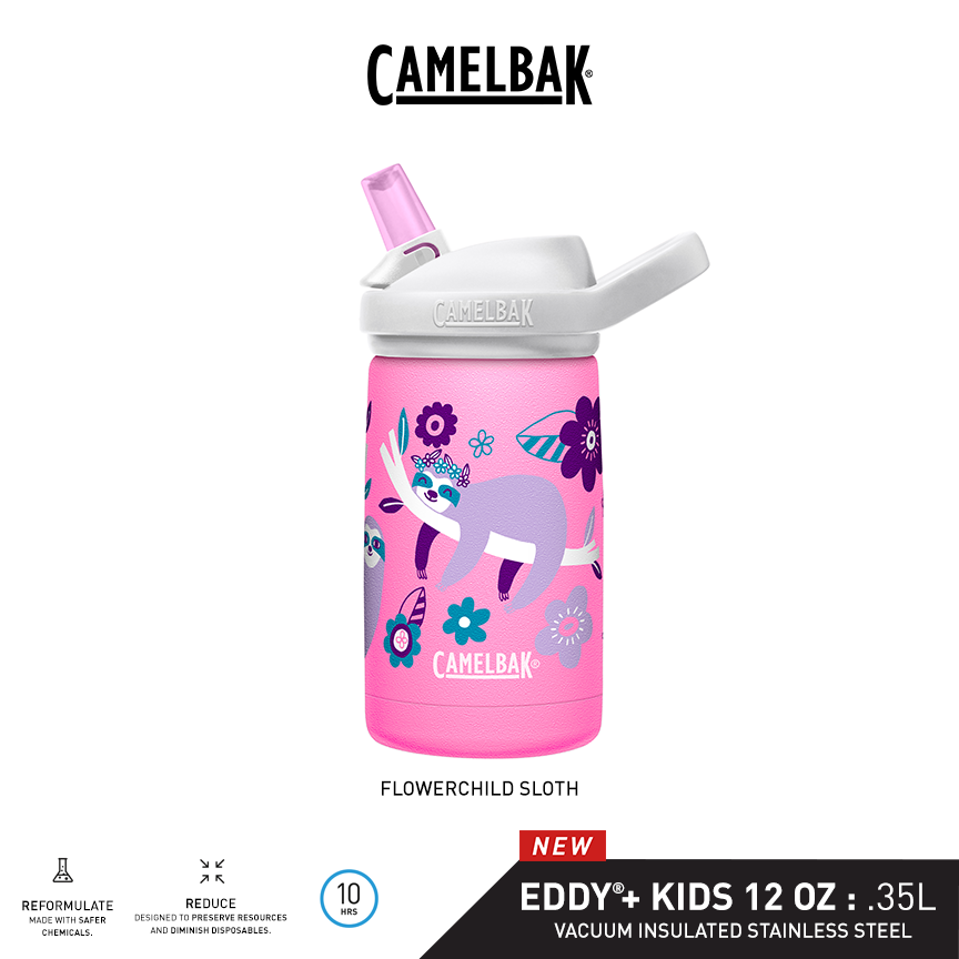 CamelBak 12oz Eddy+ kids' Vacuum Insulated Stainless Steel Water Bottle -  School of Sharks