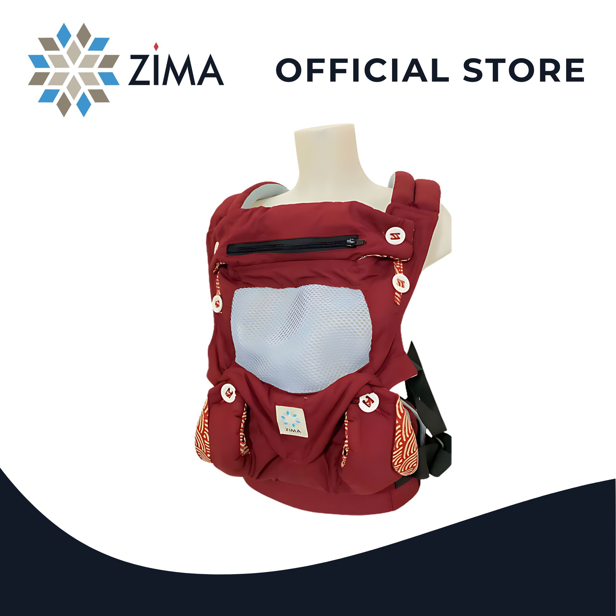 Zima MESH AKANE Ergonomic Baby Carrier for Newborns-Toddlers (3.5-20kg)