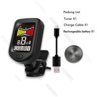 ACOUWAY Guitar Tuner Rechargeable Tuner With Color LCD For Guitar Ukulele Violin Bass Mandolin