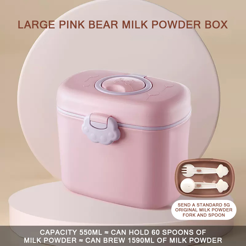 Milk Powder Storage Container Milk Storage Container 2400ML Air Tight Milk Powder Container Powder with Scraper Milk Container with Scoop 800/1800/2400ML