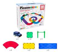 Picasso Tiles 30 Pieces Racing Track Set Stem Learning Kit PTR30