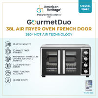 American Heritage Gourmet Duo 38L Air Fryer Oven French Door Dual Temperature AHAFO-6332
