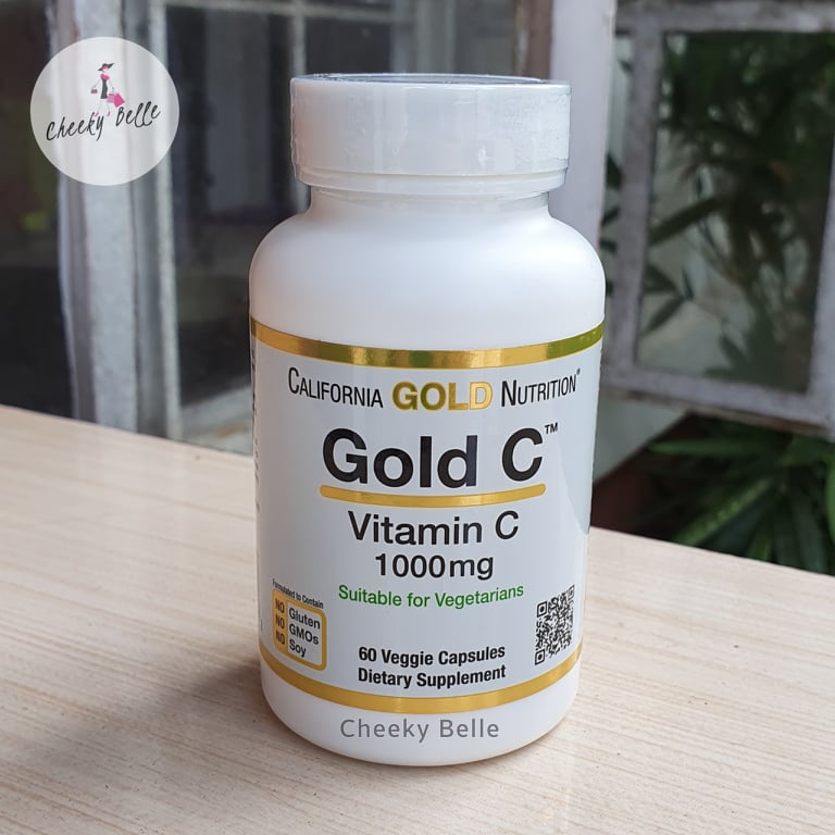 California Gold Nutrition Gold C Vitamin C 1000 mg 60 Veggie Capsules
