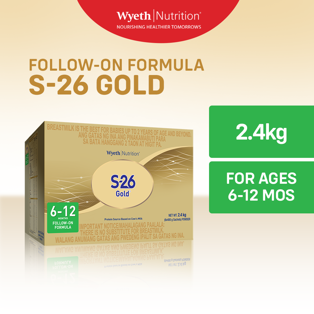 S-26 GOLD Two Follow-On Formula Milk Powder for 6-12 Months Old 2.4kg