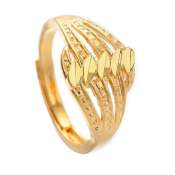 SK Jewelry 24K Gold-Plated Crown Ring GR06