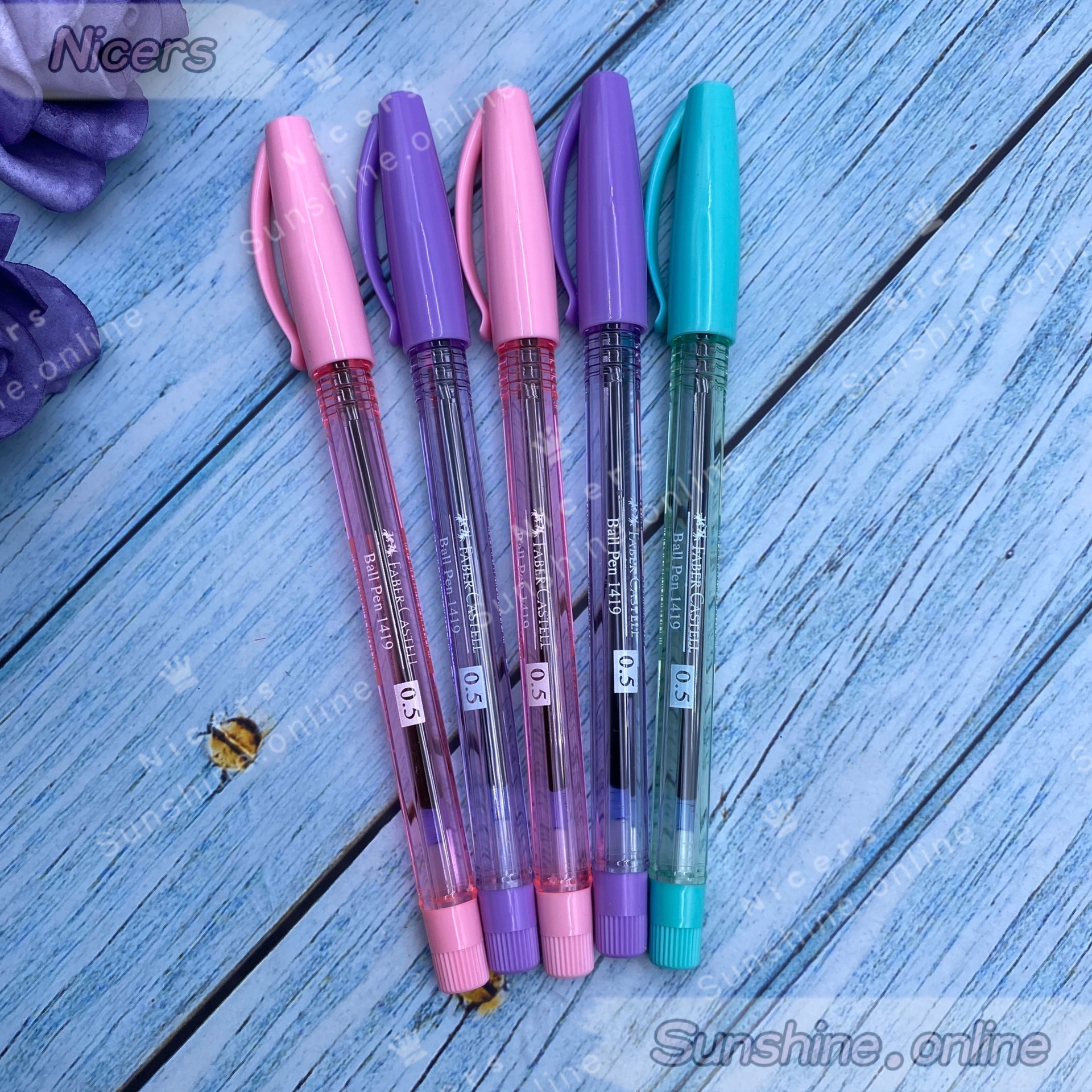 #1419 Original FABER-CASTELL Ballpen 0.5mm 5pcs per set