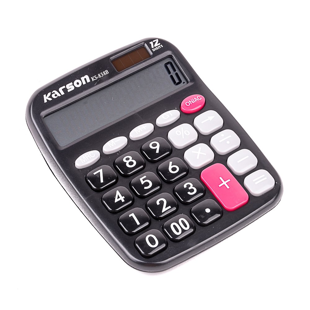 Decors and Beyond Karson Big Number Calculator- Black