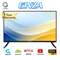 GINZA 32 inch LED TV 24 inches flat screen on sale smart tv 32 inches led android tv Ultra-slim Multi-ports television