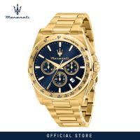 【2 Years Warranty】MASERATI Velocita 43mm Mens Quartz Watch R8873652002 Japan Movement Yellow Gold