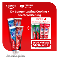 [BUY 4 FREE 4] Colgate Fresh Confidence Toothpaste 173g Pack of 6 + White Blast Toothpastee 150g x2