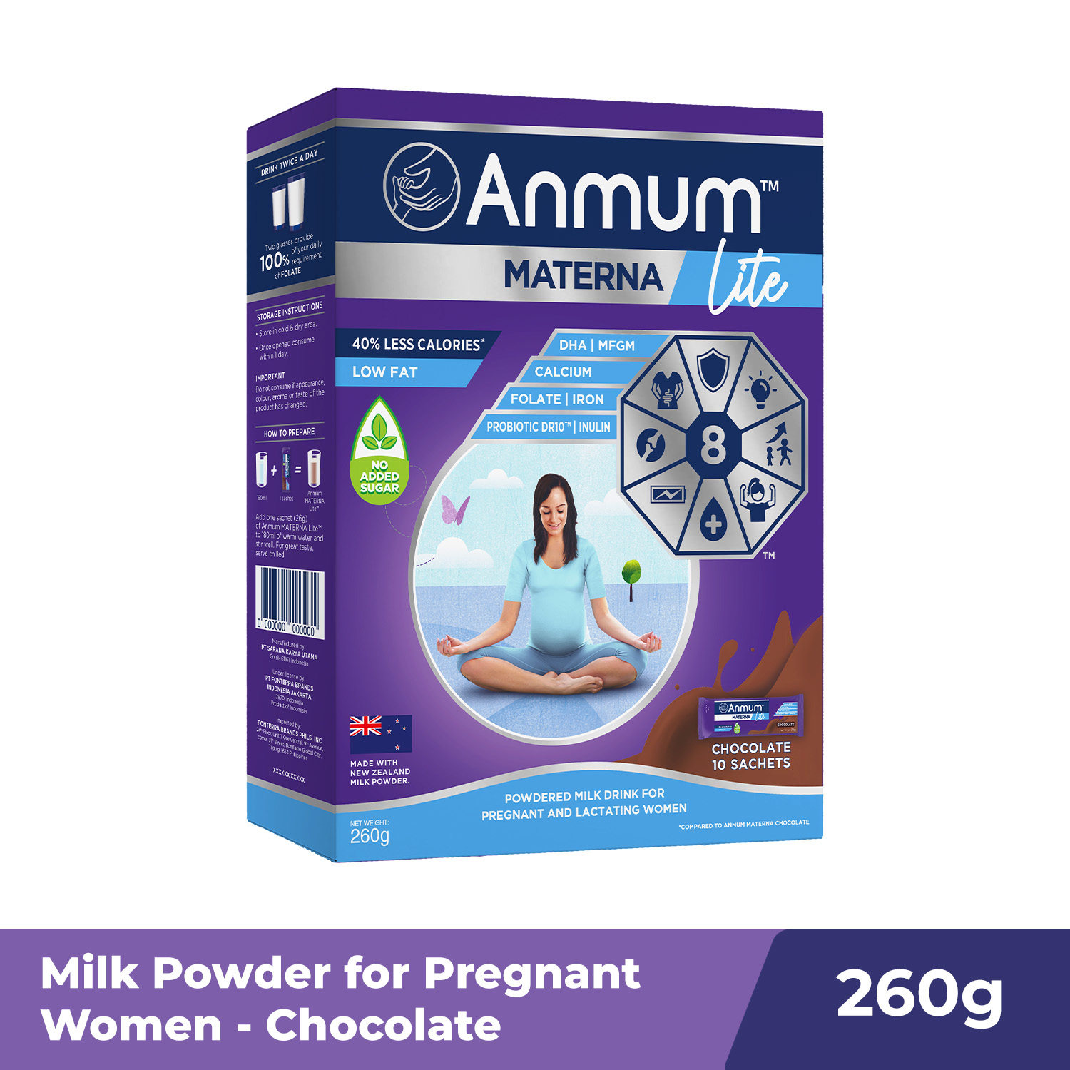 Anmum Materna Pregnancy Milk Powder Lite Choco 260g