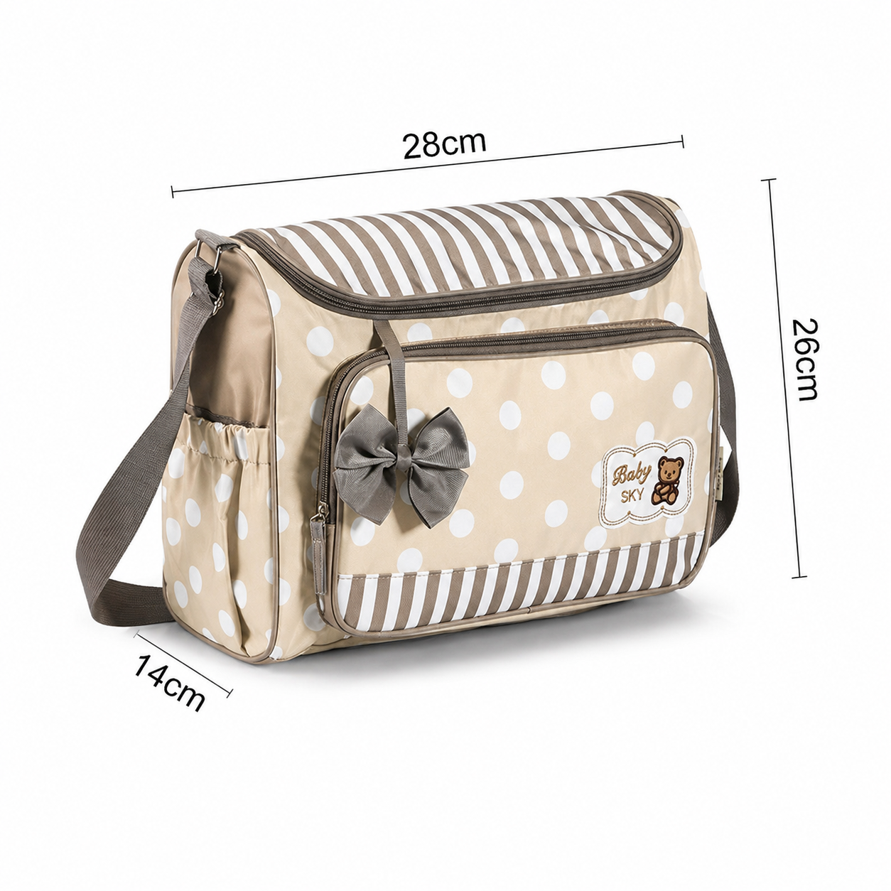 LUCKYBABE Fashionable Mommy Bag Large Capacity Waterproof Diaper Bag Multifunctional Baby Backpack For Infant Care