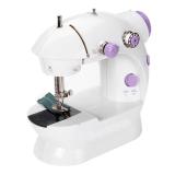 Double Thread Sewing Machine With Foot Pedal And Adapter (White-Lavender) August 2018 - 2 Double Thread Sewing Machine with Foot Pedal and Adapter (White-Lavender) - 2