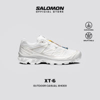 SALOMON XT-6 Unisex Sportstyle Shoes in White / White / Lunar Rock