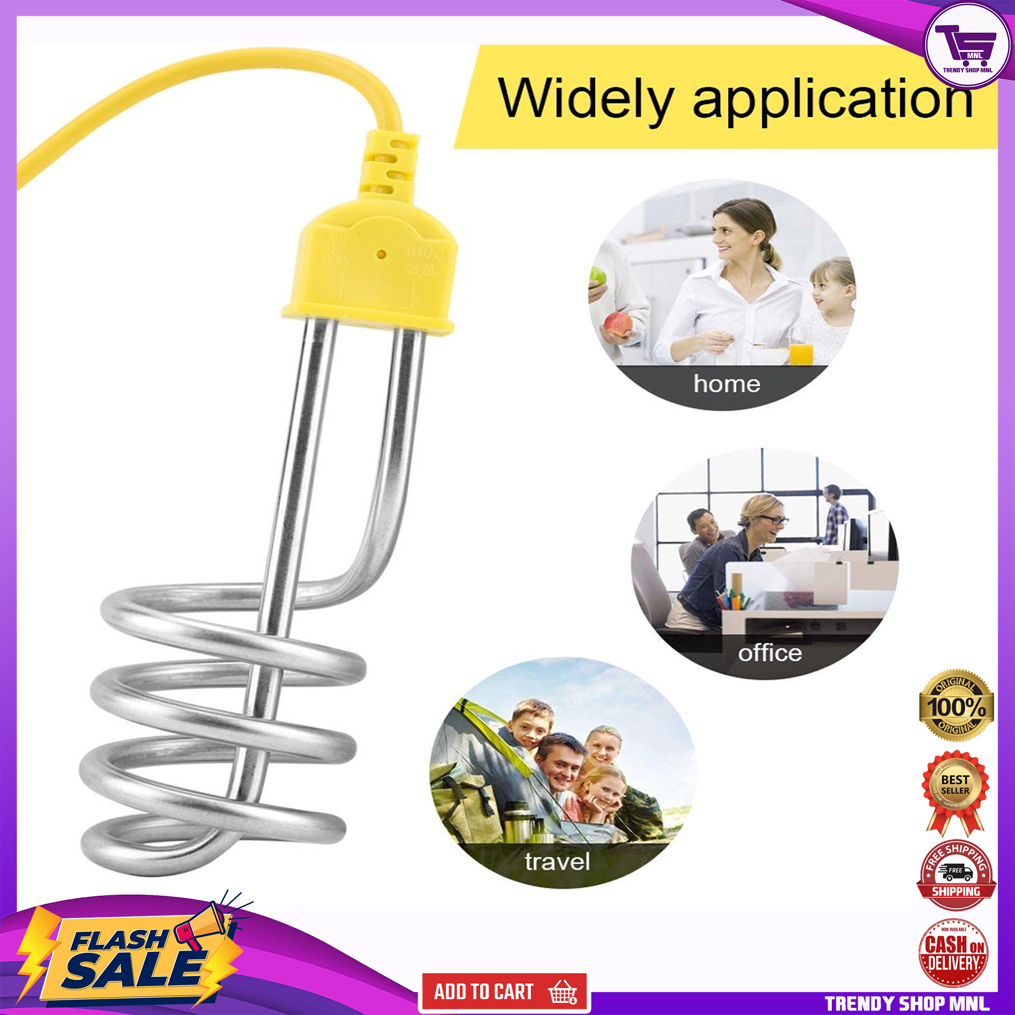 ORIGINAL WATER HEATER PORTABLE ELECTRIC IMMERSION ELEMENT NEWWATER