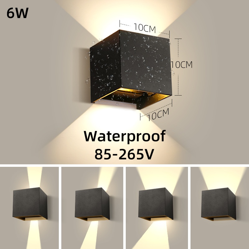 CHENBEN Led Wall Lamp 4W/6W/8W Modern Nordic Style Indoor Outdoor Waterproof Wall Light for Home Bedroom Corridor Stairs Garden Decor