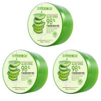 3PCS SUMMER GIRL Aloe Vera Soothing Gel 98% Aloe Vera & Vitamin E Moisturizer Soothing Original Gel For Face And Body Aloe Vera Gel Moisturizer Kiki Beauty & Care Water Base Brigtening Hydrating Whitening Anti-Aging All Stypes Of Skin Care