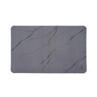 Kyubey InstaDry Home/Bath Diatomite Soft Mat (MARBLE SERIES) - Feet: Instant Dry (Strong Water Absorption Non-Slip Anti-Bacterial Lightweight) Japan Technology