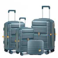 SEA CHOICE Luggage 20 Inch & 24 Inch & 28 Inch Expandable Suitcase 14 Inch Vanity Case Hard Shell Travel Suitcase with YKK Zipper TSA Lock 8 Wheels Suitcase