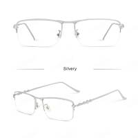 LUSEEN Eyeglasses Photochromic And Anti Radiation Eyewear For Women Men Semi Rimless Glasses AG2247
