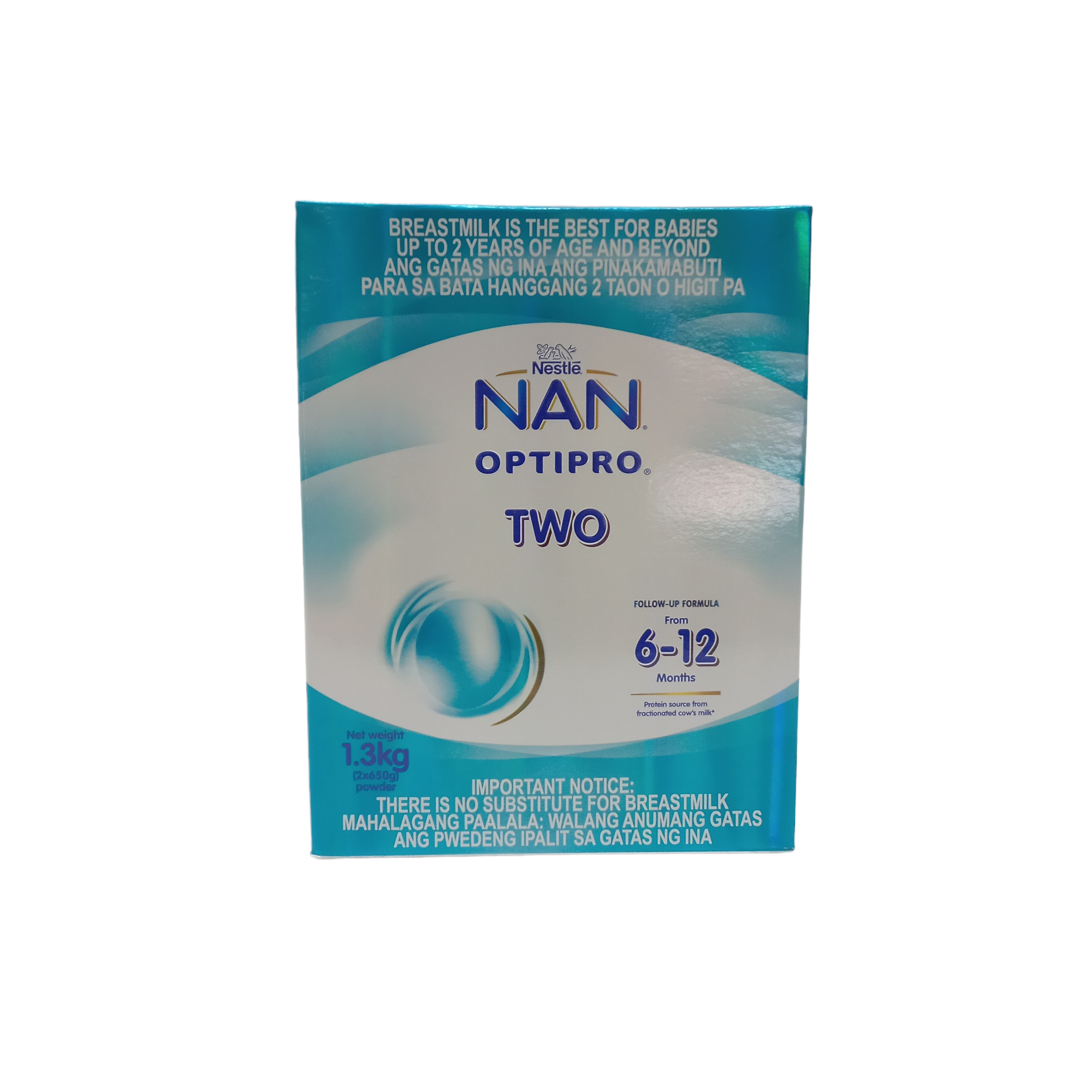 NAN OptiPro Two Infant Formula For 6-12 Months 1.3kg