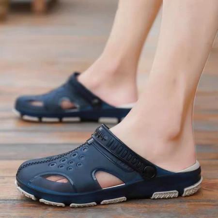 LM Men's Jelly Crocs-Style Sandals for Rainy Season and Summer