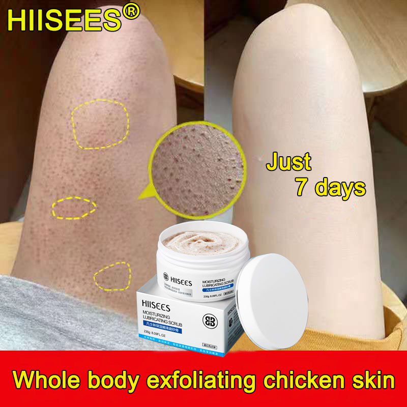 Say goodbye to rough skin！HIISEES Body Scrub Exfoliating scrub Whitening scrub Deeply clean skin