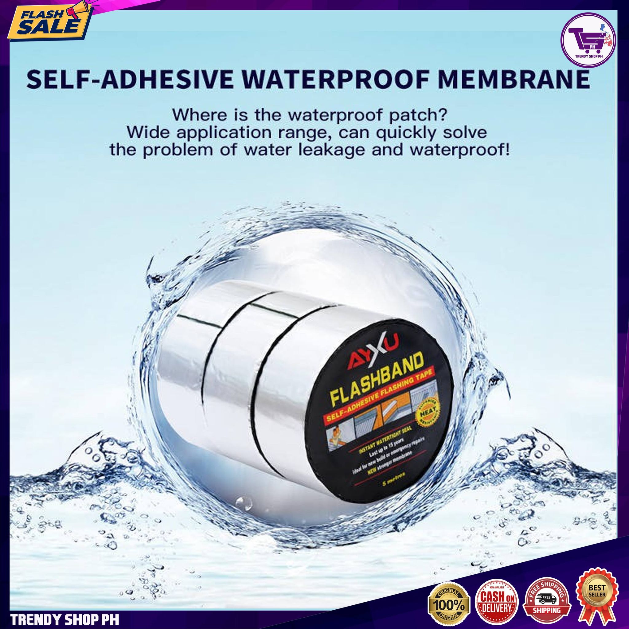 NEW FLASH BAND SELFADHESIVE FLASHING TAPE FLASH BAND SUPER TAPE