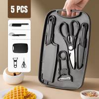 Stainless Steel Wok Spatula Iron Ladle Tool Set Cooking Kitchenware Stainless Steel 17 Inches
