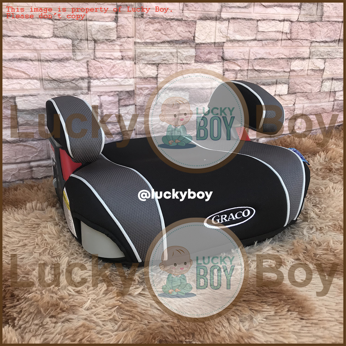 Graco Turbobooster Backless Emory Grey Kids Car Seat