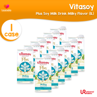 [1 CASE] Vitasoy Plus Soy Milk Drink Milky Flavor 1L