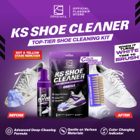 KS Shoe Cleaner – Premium Sneaker Cleaning Kit Neutral Formula White Shoes Care Remove Dirt Sole Dry Clean Set KSORIGINAL