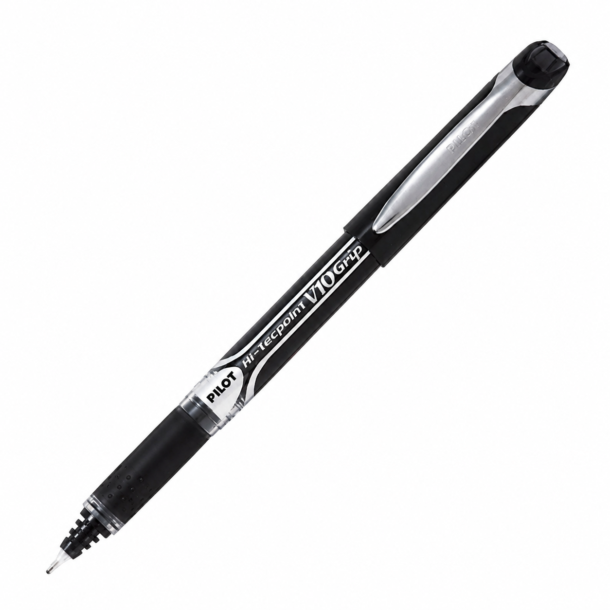 PILOT V10 Grip 0.5mm Fine Bullet Tip Liquid Ink Pen - Ergonomic Rubber Comfort Grip