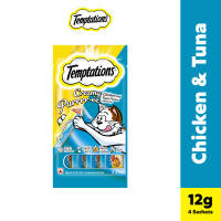 TEMPTATIONS Creamy Purrrr-ée Treats for Cats in Chicken and Tuna Flavor 48g