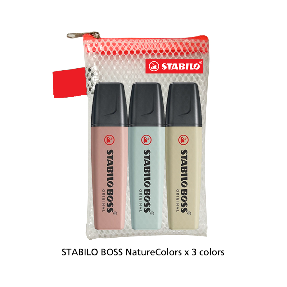 STABILO BOSS NatureColors Highlighter Pen Marker Color Set School Office Stationery Sets