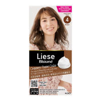 Liese Blauné Creamy Foam Color (Brown) – DIY Gray Hair Dye Mess-Free Lasting Color