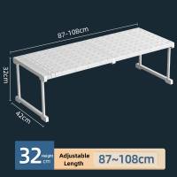 Ziinlife Adjustable Cabinet Divider & Expandable Storage Rack Adjustable Organizer DIY Divider Separator for Cabinet Wardrobe Cupboard Kitchen Bathroom