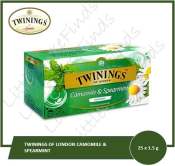 TWININGS OF LONDON CAMOMILE & SPEARMINT 25 X 1.5g