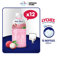 Mogu Mogu Lychee Nata de Coco Juice Drink 320ml x 12 bottles