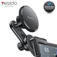 YESIDO C213 Magsafe EV Console Screen Built-in Base Locking Knob Floating Center Control Screen Snap-On Magnetic Electric Car Phone Holder 360 Degree Adjustable Premium Yesido Model C213