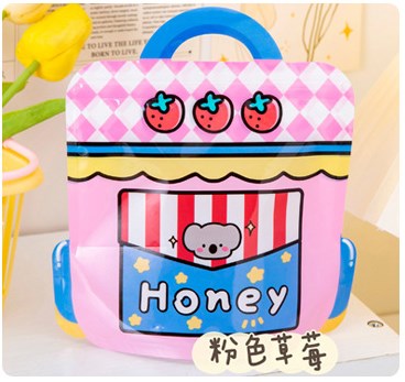 Candy Bag with Zipper Cartoon Packbag Packaging Bags Cute Food Snack Bag Kids Festival Gift School