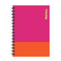 Stradmore Spiral Notebook Colors Quality Notebook with Double Loop Wire and plastic cover