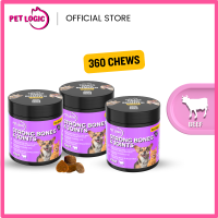 Pet Logic Strong Bones & Joints 240g Dog & Cat Treats Supplement Snack : Dog Probiotics Dog Multivitamins Dog Supplements Appetite Booster for Dogs  Puppy Food   Adult Dog Food  for Jolly Joints Support