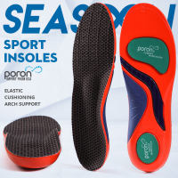 Poron Shock Absorption Insoles Flat Feet arch support Insole Heel Pain Relief Shoes Pad Cushioning uniex size free cut 1pair