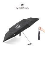 MICHAELA Sun/Rain Protect Umbrella Manual Open 3Fold Compact Quality Travel UV Umbrella UM5551002 CL